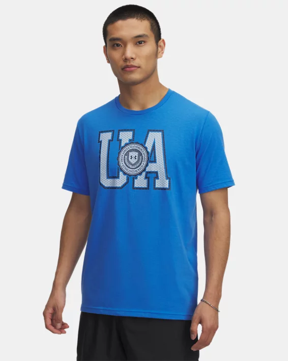 UA College Crest Logo Mens Short Sleeve