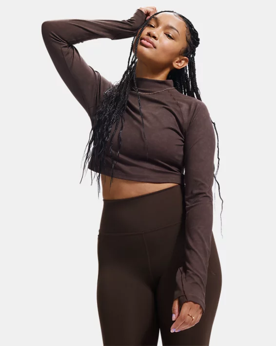 UA Meridian Suede Effect Womens Long Sleeve