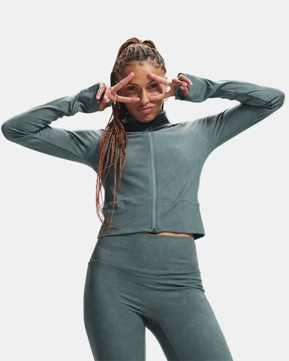 UA Meridian Suede Effect Womens Full Zip