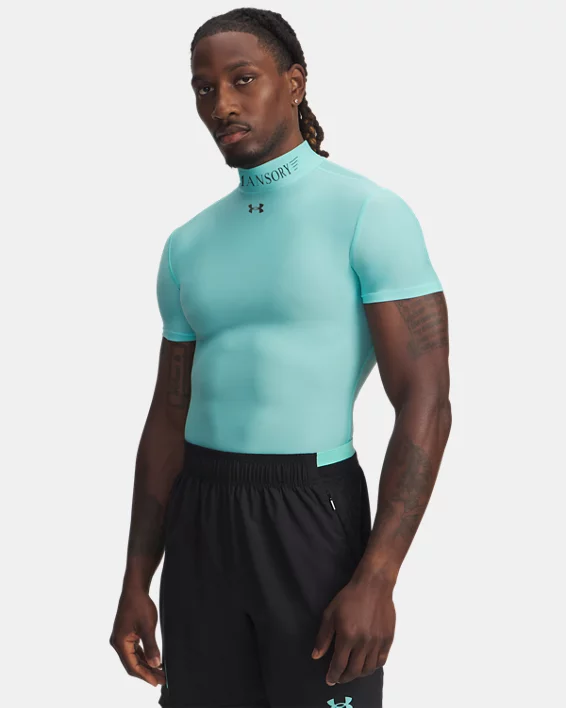UA x Mansory HeatGear Mens Compression Mock Short Sleeve