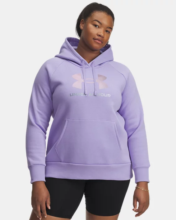 UA Rival Fleece Shimmer Womens Hoodie
